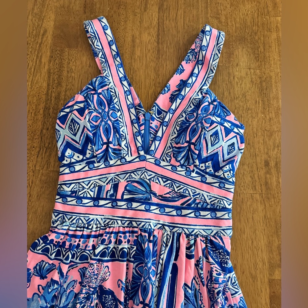 NWT Lilly Pulitzer Taryn Maxi Dress SZ XXS Melon Fig Ginger Jar - Picture 8 of 16
